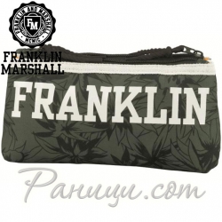 Stationery Team Двоен несесер Franklin & Marshall Green